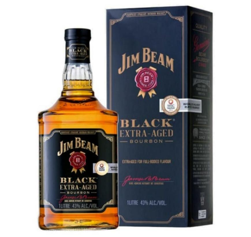 Jim Beam Black Extra Aged Bourbon Whisky 1Ltr