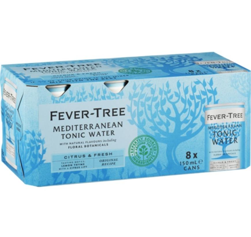 Fever-Tree Mediterranean Tonic Water Can (carton/8pack) 150ml