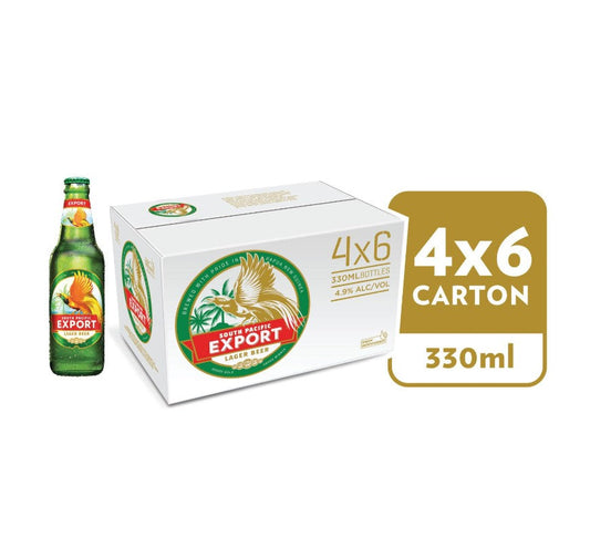 SP Export Longneck Bottle (carton/6 pack) 355ml