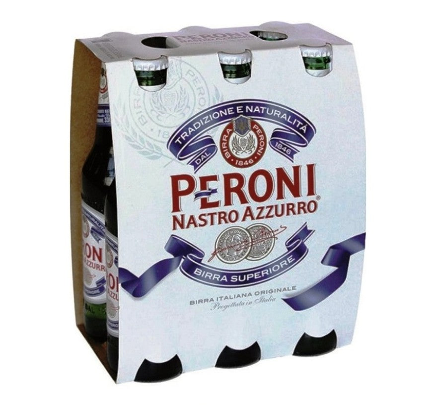 Peroni Nastro Azzurro Bottle Beer (carton/6pack) 330ml