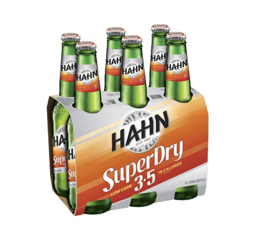 Hahn Super Dry Low Carb Btl carton/6pack