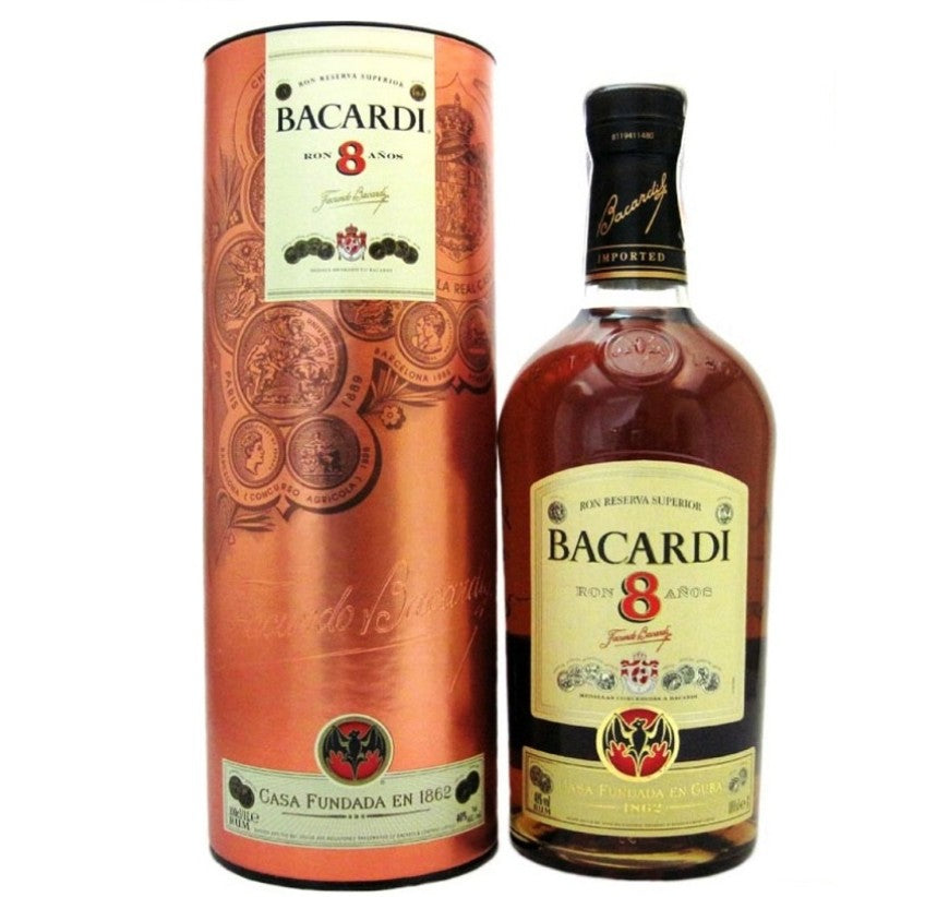 Bacardi 8 Dark Rum 1ltr