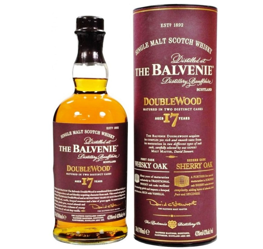 The Balvenie DoubleWood 17yr Old Single Malt Scotch Whisky  700ml