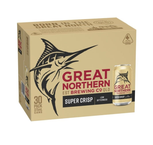 Great Northern Brewing Co. Super Crisp Lager Can (30 Pack) 375ml