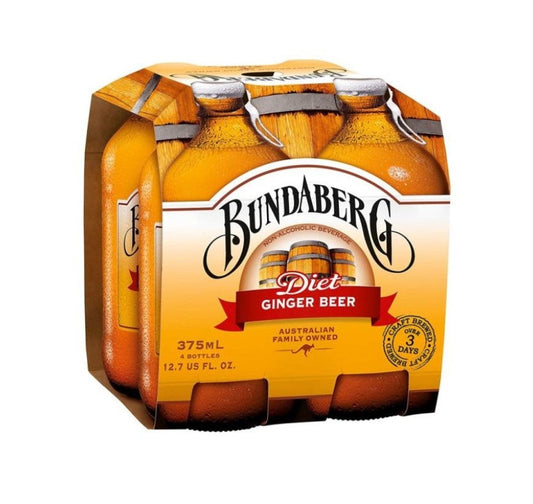 Bundaberg Diet Ginger Beer (carton/4pack) 375ml