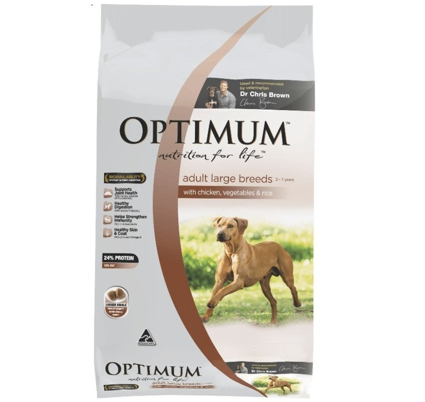 Optimum Adult (L) Chk Veg 18Kg