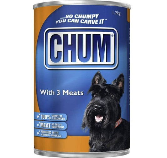 Chum 3 Meat Dog Food 1.2kg