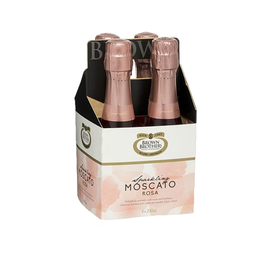 Brown Brothers Sparkling Moscato Rose (4Pack) 200ml