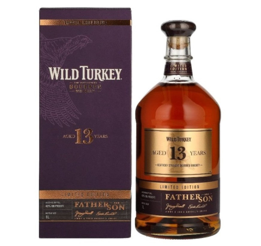 WIld Turkey 13YO Father & Son Kentucky Straight Bourbon Whiskey 1ltr