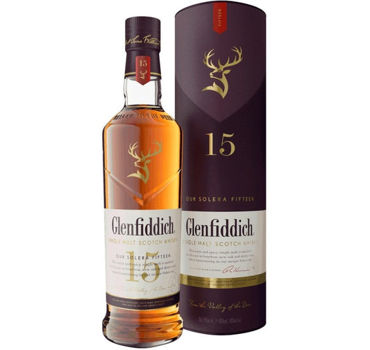 Glenfiddich Solera 15yr Old Single Scotch Whisky 700ml