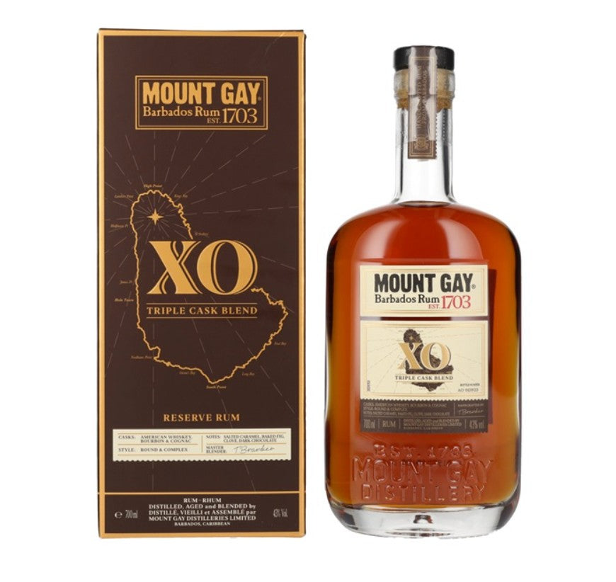 Mount Gay XO Triple Cask Blend Rum 1Ltr