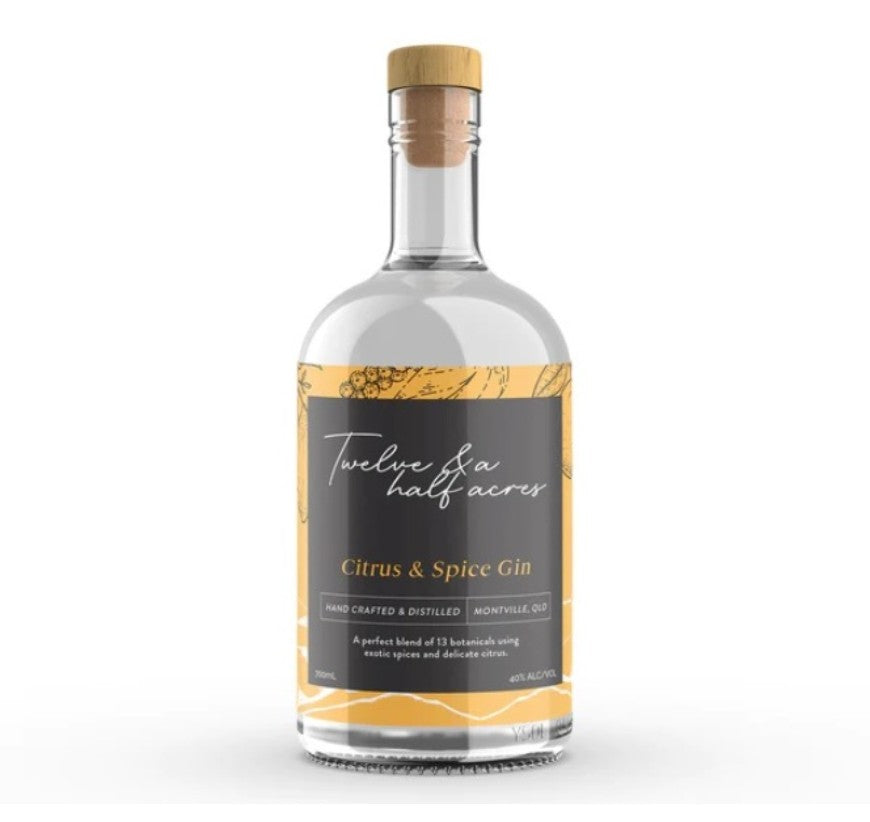 Twelve & A Half Acres Citrus & Spice Gin 700ml