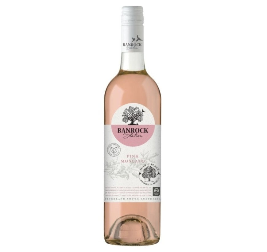 Banrock Station Vegan Stamp Pink Moscato 750ml