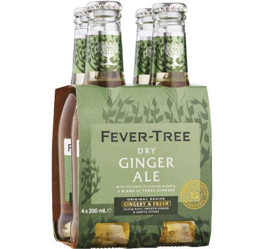 Fever-Tree Dry Ginger Ale (carton/4pack) 200ml