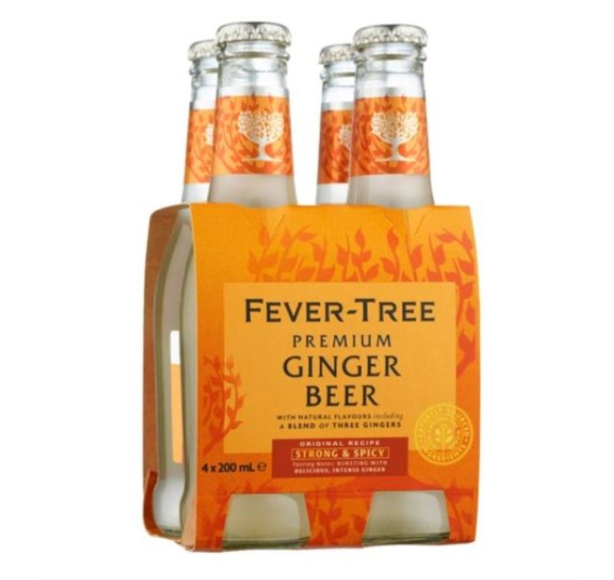 Fever-Tree Premium Ginger Beer  (carton/4pack) 200ml