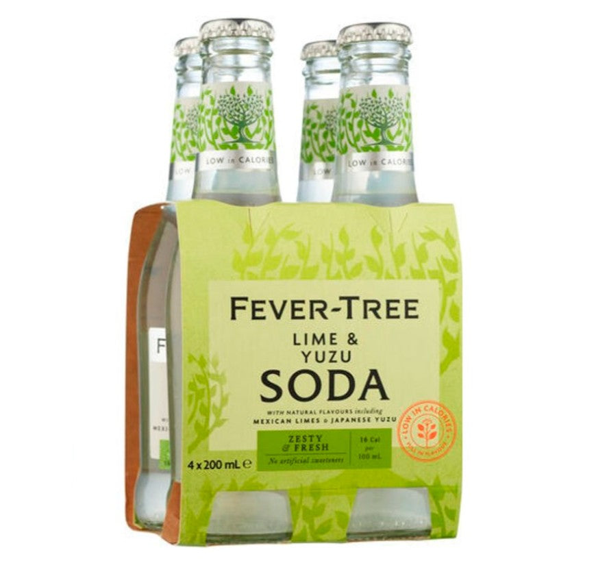 Fever-Tree Lime&Yuzu Soda 200ml (carton/4pack)