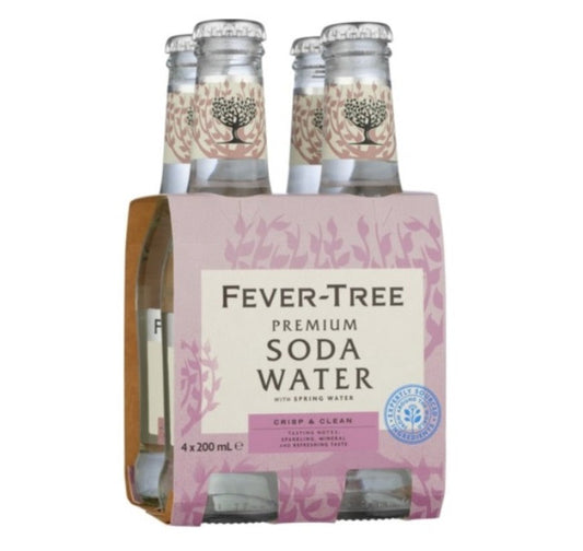 Fever-Tree Soda Water 200ml (carton/4pack)