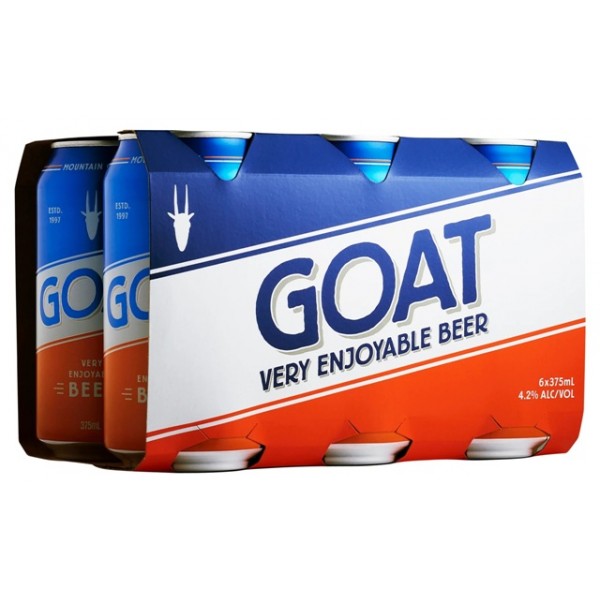 Mountain Goat Very Enjoyable Beer Cans 6pack 375ml