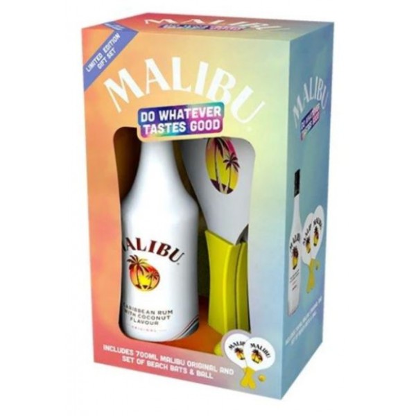 Malibu Original Rum Beach Bats & Ball Set (Gift Pack) 700ml