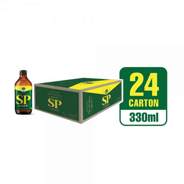 SP Lager Beer Brown Bottle 24 x 330ml