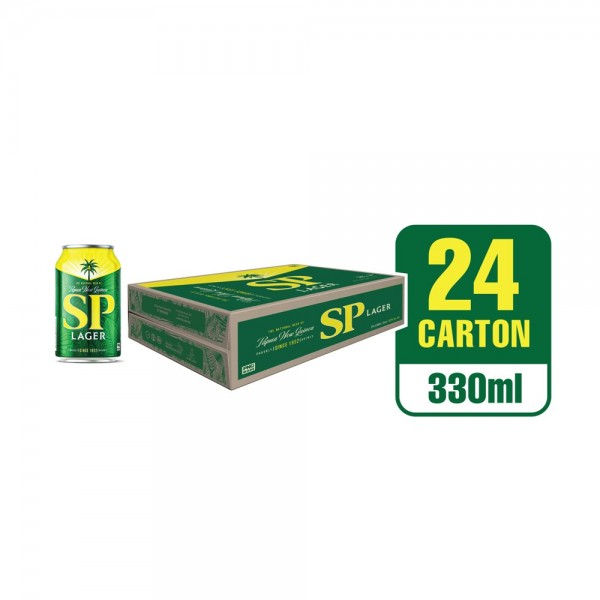 SP Lager Beer Green Can 24 x 330ml