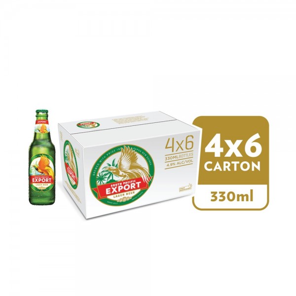 SP Export Lager Longneck Beer Bottle 24 x 355ml