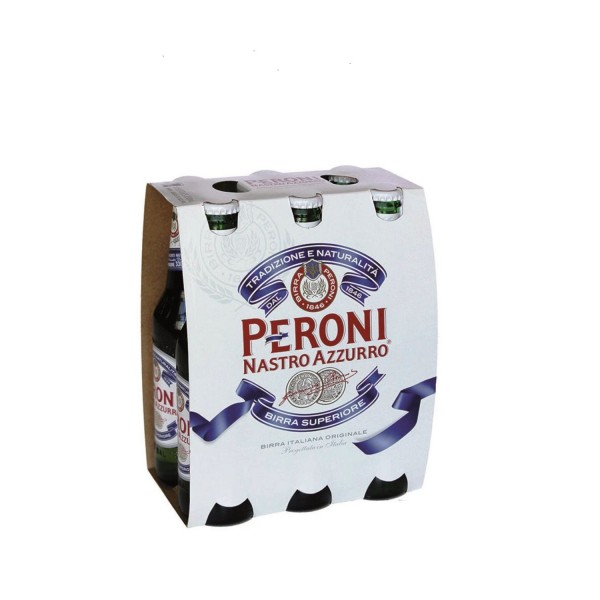 Peroni Nastro Azzurro Bottle Beer 6 Pack 330ml