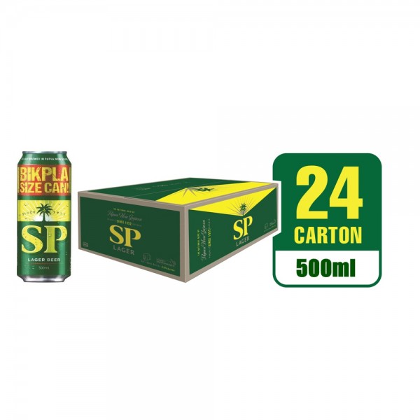 SP Lager Beer Bikpela Can 24 x 500ml