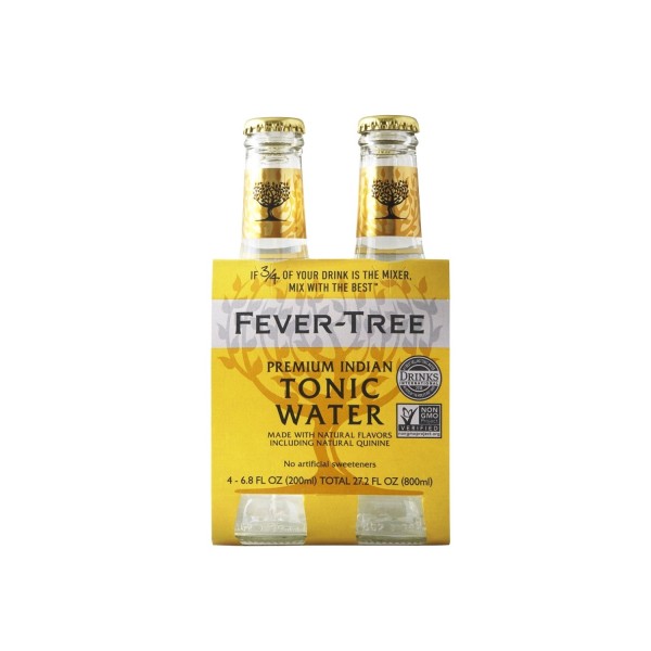 Fever-Tree Premium Indian Tonic Water 4 Pack 200ml