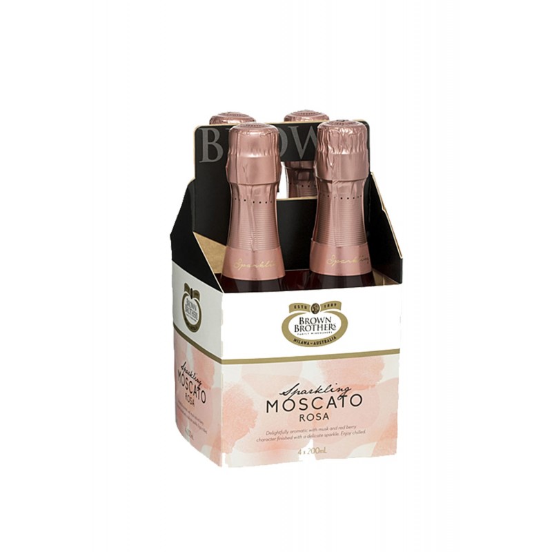 Brown Brothers Sparkling Moscato Rose (4Pack) 200ml