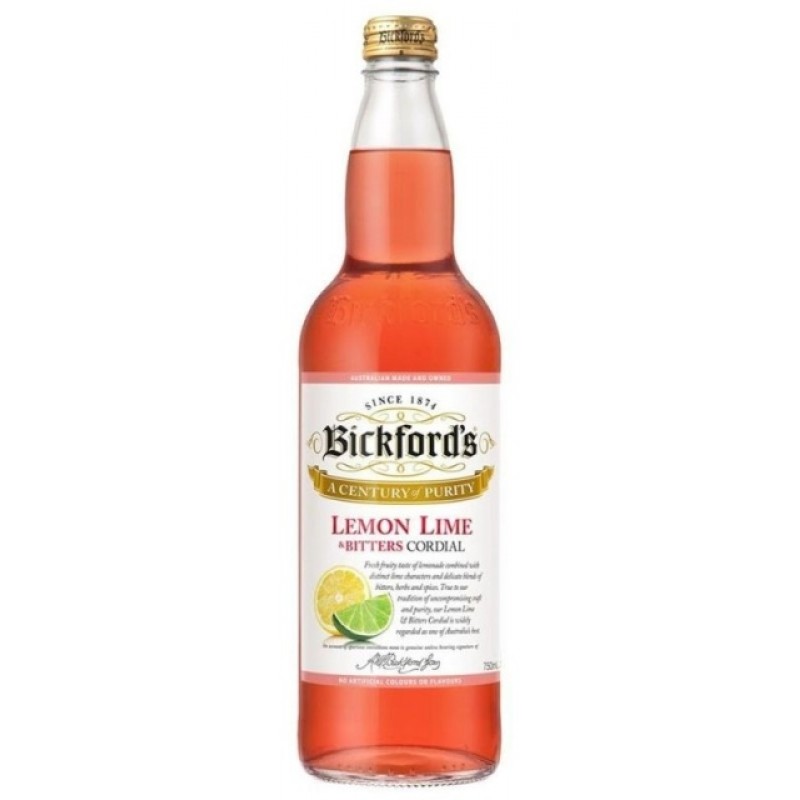 Bickford's Lemon & Lime Bitters Cordial 750ml