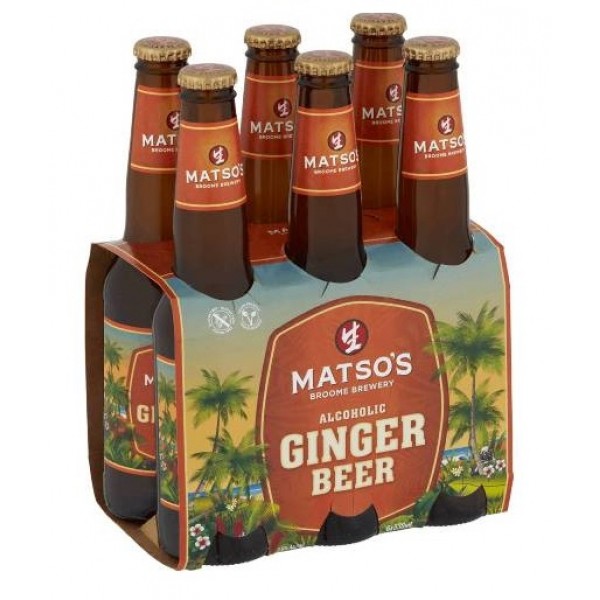 Matso's Ginger Beer Bottles 6 Pack 330ml
