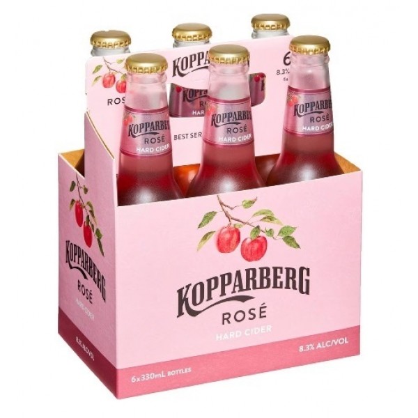 Kopparberg Rose Cider Bottles 6 Pack 330ml