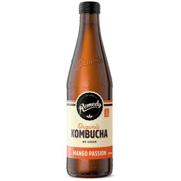 Remedy Kombucha MANGO Passion Bottle 330ml