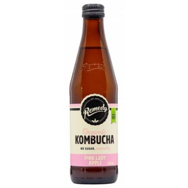 Remedy Kombucha PINK LADY Apple Bottle 330ml