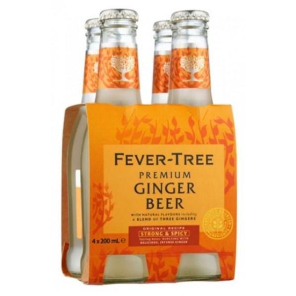 Fever-Tree Premium Ginger Beer 4PK Bottle 200ml
