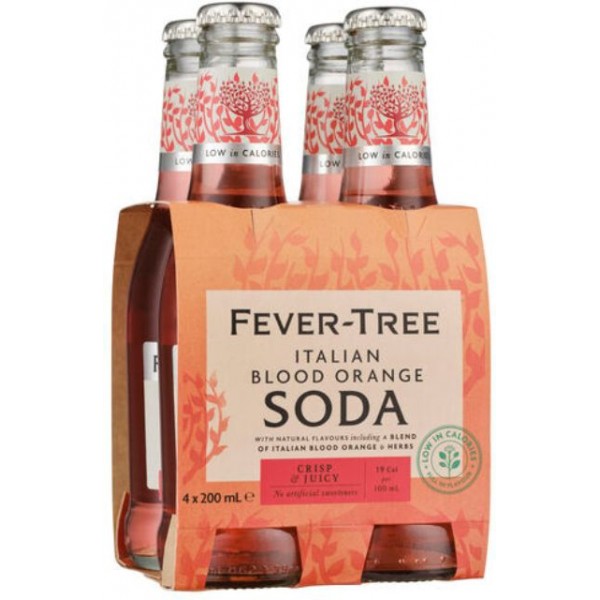 Fever-Tree Premium Italian Blood Orange Soda 4PK Bottle 200ml