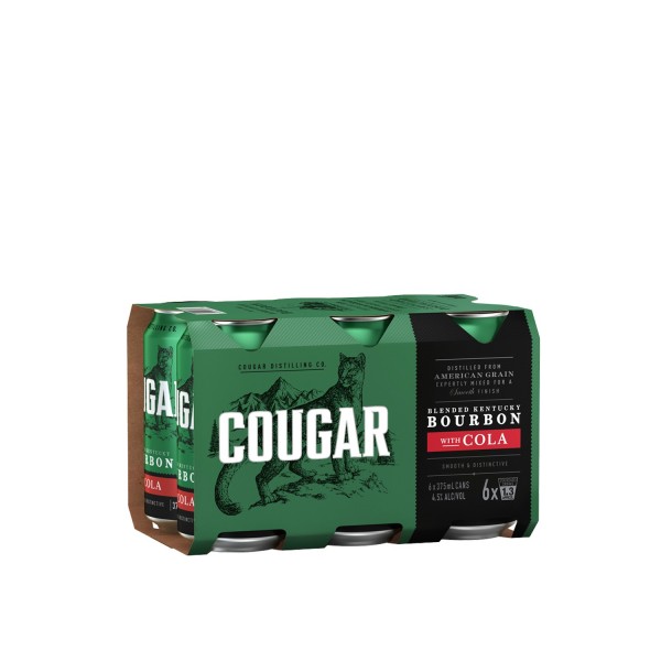 Cougar Bourbon with Cola Can (6Pack) 375ml